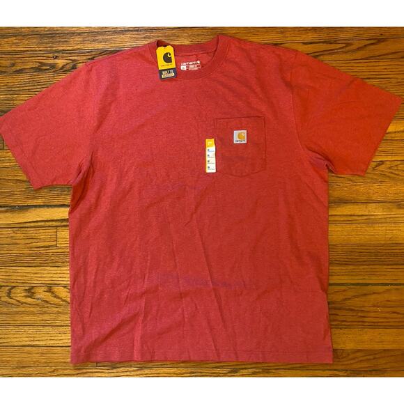 NWT Carhartt T Shirt Men’s Relaxed Fit XL Red - Picture 1 of 7